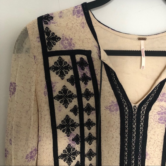 Free People | Boho Embroidered Dress | Size XS - Picture 5 of 5